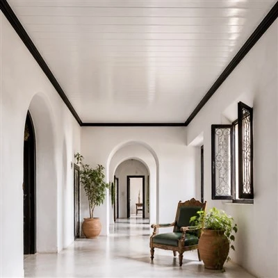 Pannello da soffitto in PVC bianco